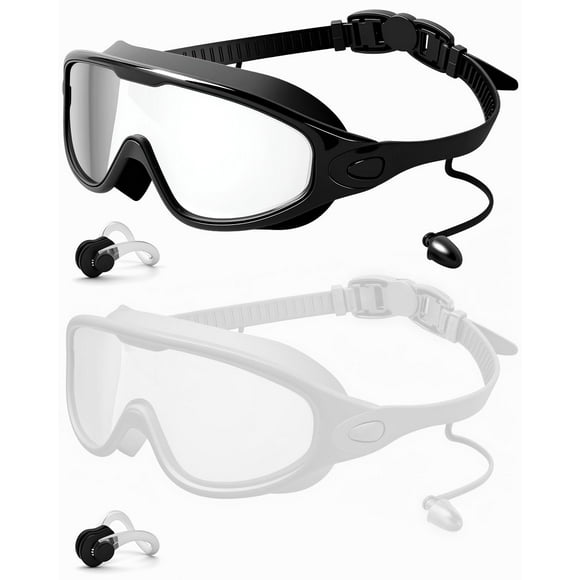 Gafas de natación Rantizon, 2 unidades, visión amplia, antivaho, UV, para adultos