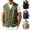 Army Green, variant on Abomasnow Men's Cotton Vests Casual Sleeveless V Neck Button Down Travel Workwear with Pockets