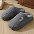 thumbnail image 5 of Gvdentm Women Slippers Wide Soft Slippers House Slippers Winter Couple Slippers Slippers for Women Memory Foam(Grey,11), 5 of 7