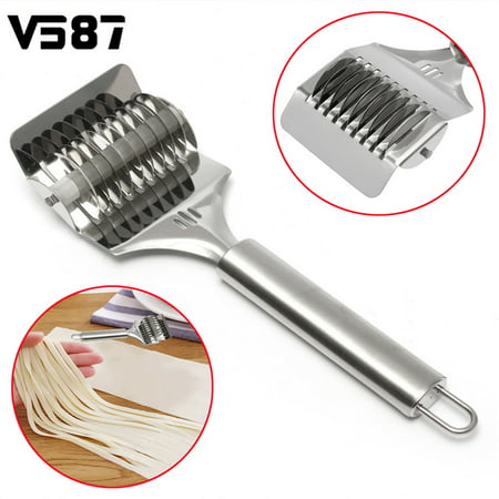 Sturdy Practical Stainless Steel Noodle Cutter Multifunctional Spaghetti Pasta Cutter Noodle Roller Tool Kitchen