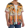 thumbnail image 2 of Kdxio Men's Hawaiian Shirt for Men Short Sleeve Shirt Halloween Flamingos Summer Casual Holiday Beach Button Down T-Shirts, 2 of 5