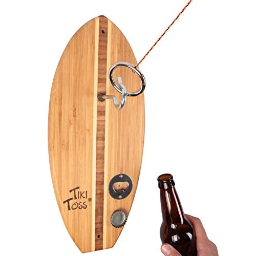 Tiki Toss Hook and Ring Toss Game (Bottle Opener Edition) 100 Bamboo