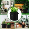 thumbnail image 5 of Paquete de 5 bolsas de cultivo de 10 galones, macetas de tela no tejida gruesa resistente con asas, bolsas de cultivo de plantas para verduras/flores/plantas/frutas, negro, 5 of 5
