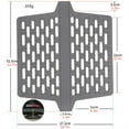 thumbnail image 6 of Ana Silicone Sink Saddle Mat Kitchen Sink Protector Divider Heat Resistant Pad Double Sink Center Cover Non-Slip Texture Dishwasher Safe Easy Clean Grey 32.3x27.2cm, 6 of 10