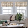 thumbnail image 4 of LALILO Kitchen Curtain Valance Ethnic Boho Traditional Rod Pocket Window Curtain 52"x 18" Set of 2, 4 of 5