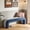 Navy, variant on Gericco 47" Boucle Upholstered Bench with Ombre Design and No Assembly Required for Entryway Bedroom, Pink