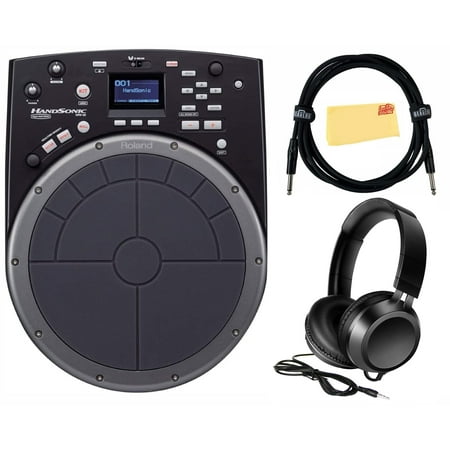 Roland HandSonic HPD-20 Digital Hand Percussion Instrument Bundle with Headphones, Instrument Cable, and Austin Bazaar Polishing Cloth