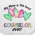 thumbnail image 4 of Inktastic My Mom is the Best Counselor Ever Boys or Girls Baby Bib, 4 of 4