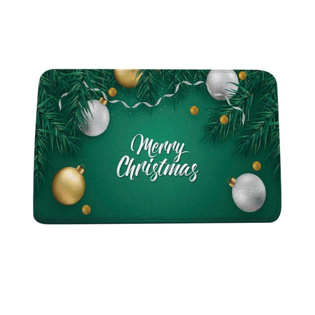 Alfombrilla de puerta de casa de dibujos animados de Navidad, alfombrilla absorbente, alfombrilla de suelo de cocina para sala de estar Wmkox8yii HFSH5617