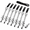 With Strap-18''-6Pack, variant on Heavy Duty Ground Anchors With Straps - 18'' Screw In Earth Anchor Kit 4 Pack 12mm Solid Carbon Steel Auger Chrome Plated For Tra