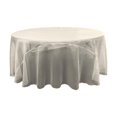 thumbnail image 1 of LA Linen TCOrgz108R-IvoryO25 Pure Miroir Organza Nappe Ronde&44; Ivoire - 108 Po, 1 of 4