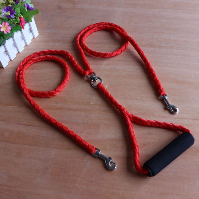 CHICHUMID Double Dog Rope Durable Pulling for Small Medium Pets 1Pack