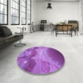 thumbnail image 3 of Ahgly Company Indoor Rectangle Patterned Heliotrope Purple Area Rugs, 2' x 4', 3 of 6