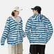 thumbnail image 4 of Balery Ocean on Striped Sudadera ligera de manga larga con capucha y protección solar UPF 50+ para hombre y mujer, ideal para pesca y running-Large, 4 of 7