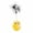 Yellow, variant on Joernso Cat Toys Balls with Feathers, Interactive Ball Track Toy for Indoor Cats and Playful Kittens, Kitten Ball Toys for Interactive Playing, Training and Hunting Exercise