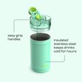 thumbnail image 6 of Bubba Water Jug, 64 Oz, Stainless Steel, Vacuum Insulated Leakproof With Carrying Strap, DualSip 2-Way Lid, Tropical Eclipse, 6 of 10