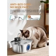 thumbnail image 4 of 108oz/3.2L Wireless Cat Water Fountain Stainless Steel, Pet Fountain, Battery Operated Cat Fountain, Automatic Pet Water Fountain for Cats and Dogs, 4 of 10