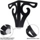 thumbnail image 2 of Set of 4 Modern Black Metal Furniture Legs Table Leg Replacement Sofa Legs, 2 of 5