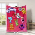 thumbnail image 4 of Toalla de baño de dibujos animados, paño de microfibra con estampado Kawaii, ideal para regalo, juego de Critters sonrientes, 4 of 5
