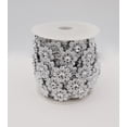 thumbnail image 1 of Silver Diamond Flower Shaped Rhinestone Decoration Ribbon Trimming 21 MM X 15 YDS, 1 of 2