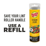 Scotch-Brite Extreme Clean Large Surface Lint Roller, 60 Sheets