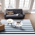 thumbnail image 4 of Area Rugs 4x6 Ft Blue Stripe Gradient Non-Slip Washable Rug Indoor Rug Floor Mats Non Shedding Carpet for Living Room Bedroom Dining Room Home Decor, 4 of 8