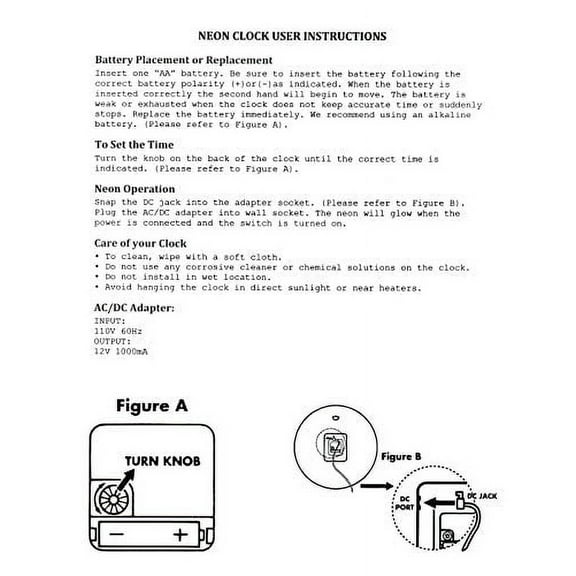 Nostalgic Green Double Neon Lighted Wall Clock Chrome