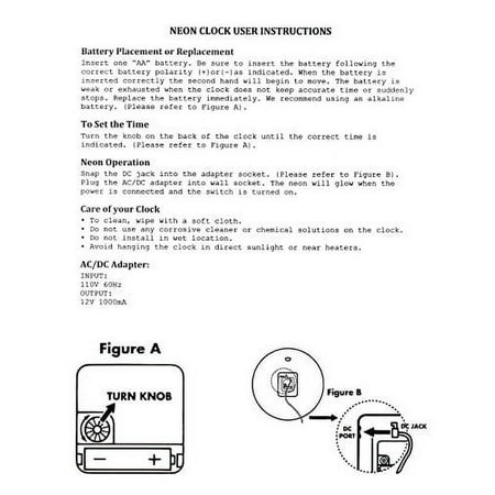 Nostalgic Green Double Neon Lighted Wall Clock Chrome