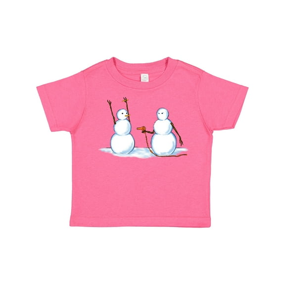 Inktastic Snowman Stickup with Hairdryer Boys or Girls Toddler T-Shirt