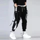 thumbnail image 2 of Pantalones negros tipo harén de otoño estilo hip hop para hombre, pantalones cargo para hombre, ropa blanca al por mayor, ropa técnica, algodón de alta calidad, baratos, 2 of 5