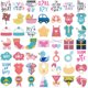 thumbnail image 5 of Pegatinas de vinilo impermeable Baby Gender Reveal, 50 unidades/lote, 5 of 5