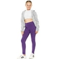 thumbnail image 2 of Stretch Is Comfort Girls Cotton High Waisted Leggings | Child Size 4-14, 2 of 5