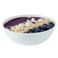 thumbnail image 2 of Maxi Serve 21 oz Round White Plastic Salad Bowl - 6 3/4" x 6 3/4" x 2 1/2" - 200 count box, 2 of 11