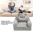 thumbnail image 4 of Canapé pour Enfants Canapé pour Tout-Petits Canapé pour Enfants 2 en 1 Canapé Pliable Convertible en Lit avec Motif d'Animaux de Dessin Animé pour Lecture Repos Usage Intérieur Extérieur, 4 of 7