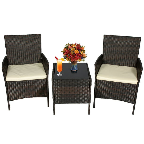 Outdoor Patio Furniture Sets Pe Rattan, Small Porch Table And Chair Set