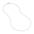 thumbnail image 2 of 14K White Gold Women's 24" 0.73mm Box Chain Necklace with 055 Gauge and Lobster Lock Quality Tag, 2 of 4