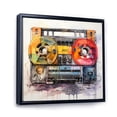thumbnail image 2 of Designart "Echoes of Cassette Tapes Colorful Nostalgia I" Music Floater Framed Canvas Wall Art, 2 of 7