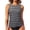 Dark Gray #41, variant on High Neck Tankini Tops for Women Sleeveless Tummy Control Bathing Suit Top Stretchy Modest No Bottom Swim Tank Top Black 2XL