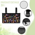 thumbnail image 5 of Jiueut Hippie Mushroom Wheelchair Bags to Hang on Side Power Wheelchair Pouch Side Pocket for Women Outdoor Chair Armrest Storage Organizer Hanging Bag Wheelchair Storage Bag, 5 of 7