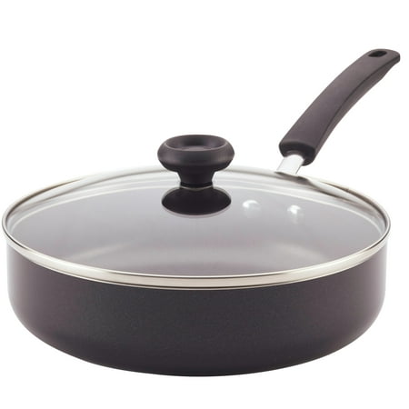 Farberware Easy Clean Aluminum 2.75 Quart On Stick Black Covered Saut√© (Best Way To Clean Frying Pan)