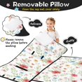 thumbnail image 3 of Pioneer Flower Floral Print Pattern Toddler Nap Mat for Teens Preschool Daycare, Teens Sleeping Mat Bag, Toddler Sleeping Bag with Pillow, 3 of 6