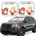 thumbnail image 1 of Fotbe Summer Gnome 2-Piece Car Windshield Sun Shade | Sun Blocker for Car Windshield | Foldable Automotive Interior Accessories for Sun Protection-Medium, 1 of 6