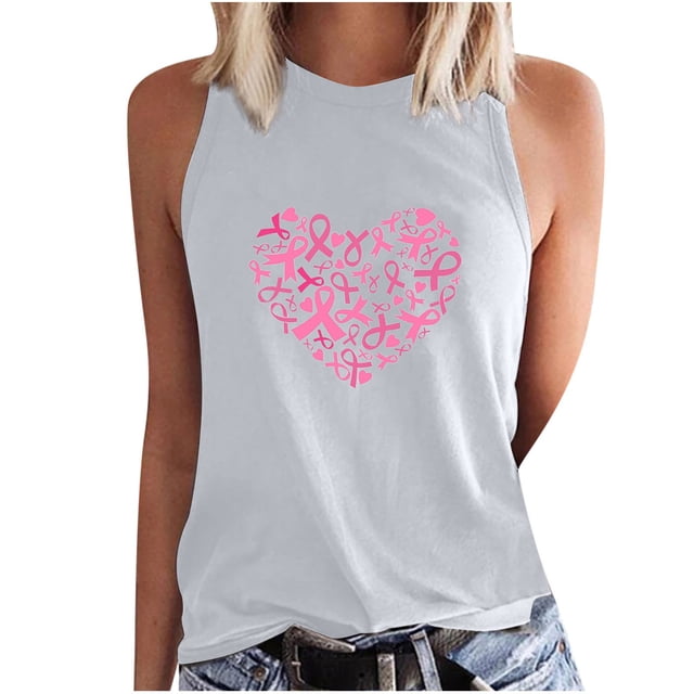 Camiseta Sin Mangas Para Mujer Moda Casual Sin Mangas Impreso Señoras Cuello Redondo Blusas Tops Camiseta Odeerbi ODB152691