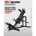 thumbnail image 4 of MITONOS Compact Leg Sled Machine, 30-Degree Adjustable Angles Leg Press Machine for Home Gym, Compact Hack Squat Machine with Removable Shoulder Pad, Lower Body Workout Equipment, 4 of 10