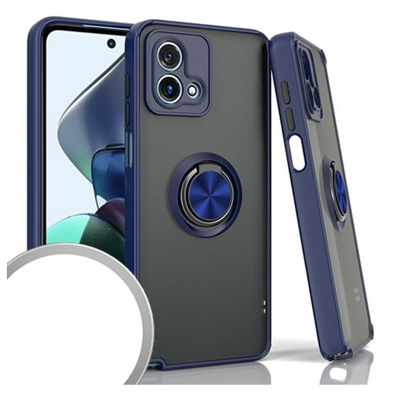 For Motorola Moto G STYLUS 5G 2023 O-Ring Cover Phone Case   Tempered Glass - Blue