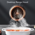 thumbnail image 3 of Extractor Portable Range Hood with Cooling Filter Detachable Alloy Base Compact Desktop Low Noise 3 Speed Kitchen Exhaust Fan, 3 of 7