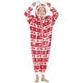 thumbnail image 1 of Pijamas de franela con capucha para niñas y niños, ropa de dormir de Navidad, suave y cálida, Onesie, Invierno, 1 of 4