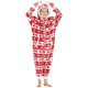 thumbnail image 1 of Pijamas de franela con capucha para niñas y niños, ropa de dormir de Navidad, suave y cálida, Onesie, Invierno, 1 of 4