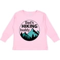 thumbnail image 3 of Inktastic Dad's Hiking Buddy with Mountains and Trees Boys or Girls Long Sleeve Toddler T-Shirt, 3 of 5