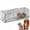 Dimensions: 24 x 8 x 8 inches / 60 x 19 x 20 cm, suitable for animals under 2 kg / 4.4 lbs, variant on Live Animal Trap Cage for Raccoons, Stray Cats, Rabbits, Skunks, Groundhogs – Large Humane 2-Door Collapsible Steel with Sensitive Trigger & Carry Handle